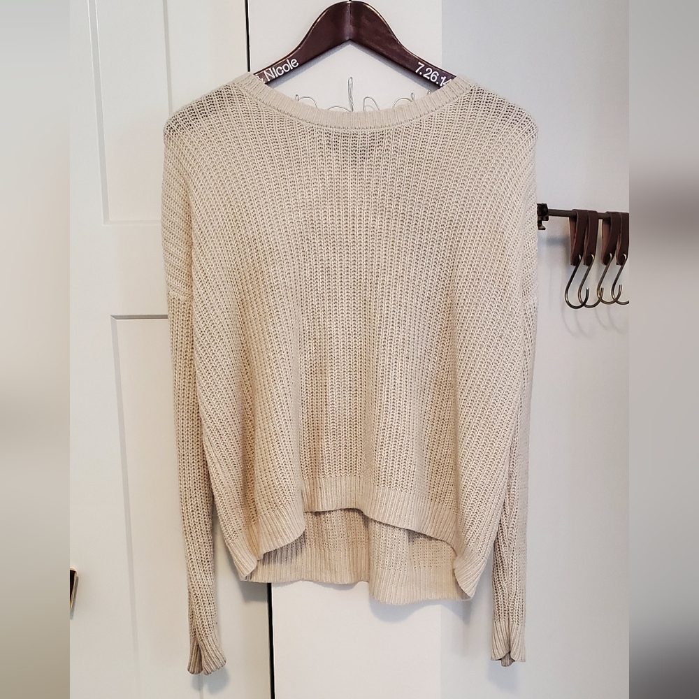 Cream knit sweater